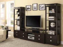 Load image into Gallery viewer, Living Room : Tv Consoles - 4-tier Media Tower Cappuccino