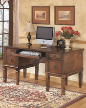 Load image into Gallery viewer, Hamlyn - Medium Brown - Home Office Storage Leg Desk