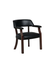 Load image into Gallery viewer, Home Office : Chairs - Black - Upholstered Office Chair With Nailhead Trim Black