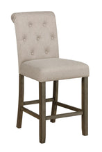 Load image into Gallery viewer, Beige - Tufted Back Counter Height Stools Beige And Rustic Brown (Set of 2)