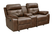 Load image into Gallery viewer, Damiano Motion Collection - Tri-tone Brown - Damiano Button Tufted Glider Loveseat Tri-tone Brown