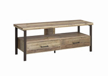 Load image into Gallery viewer, 59" 2-drawer Tv Console Weathered Pine