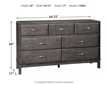 Load image into Gallery viewer, Caitbrook - Gray - Dresser