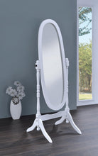 Load image into Gallery viewer, Oval Cheval Mirror White