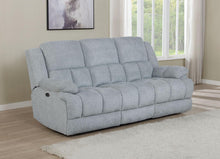 Load image into Gallery viewer, Grey - Waterbury Upholstered Power Sofa Grey
