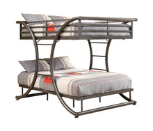 Load image into Gallery viewer, Stephan Bunk Bed - Stephan Full Over Full Bunk Bed Gunmetal