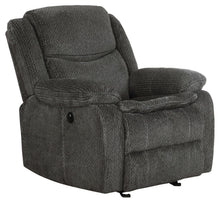 Load image into Gallery viewer, Charcoal - Jennings Upholstered Power Glider Recliner Charcoal