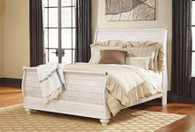 Load image into Gallery viewer, Willowton - Whitewash - King Sleigh Bed