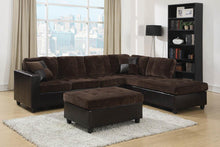 Load image into Gallery viewer, Mallory Sectional - Chocolate - Mallory Upholstered Ottoman Dark Chocolate