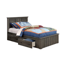 Load image into Gallery viewer, Napoleon Collection - Napoleon Full Platform Bed With Storage Drawers Gunsmoke