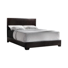 Load image into Gallery viewer, Conner Collection - Dark Brown - Conner Full Upholstered Panel Bed Dark Brown