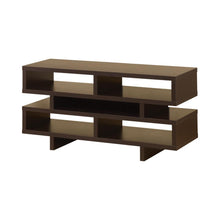 Load image into Gallery viewer, Living Room : Tv Consoles - Tv Console With 5 Open Compartments Cappuccino