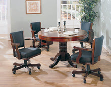 Load image into Gallery viewer, Mitchell Game Table - Black - Mitchell Upholstered Game Chair Chestnut And Black