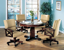 Load image into Gallery viewer, Marietta Game Table - Tan - Marietta Upholstered Game Chair Tobacco And Tan