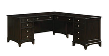 Load image into Gallery viewer, Garson Collection - Garson 8-drawer L-shaped Office Desk Cappuccino
