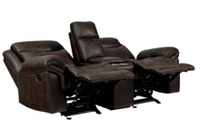 Load image into Gallery viewer, Sawyer Motion Collection - Cocoa - Sawyer Glider Loveseat With Console Cocoa