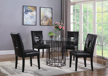 Load image into Gallery viewer, Newbridge Collection - Black - Anisa Open Back Upholstered Dining Chairs Black (Set of 2)