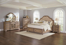 Load image into Gallery viewer, Ilana Collection - Cream - Ilana Eastern King Storage Bed Antique Linen