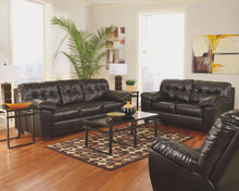 Load image into Gallery viewer, Alliston - Chocolate - 4 Pc. - Sofa, Loveseat, Rocker Recliner, Laney Table Set