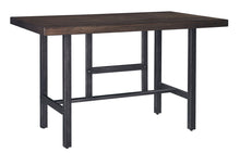 Load image into Gallery viewer, Kavara - Medium Brown - 6 Pc. - Rectangular Dining Room Counter Table, 4 Barstools, Double Barstool