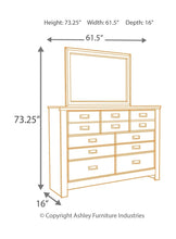 Load image into Gallery viewer, Quinden - Dark Brown - 3 Pc. - Dresser, Mirror, Queen Panel Headboard