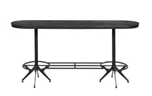 Load image into Gallery viewer, Oval Bar Table Wire Brushed Black