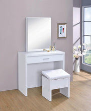 Load image into Gallery viewer, White - 2-piece Vanity Set With Lift-top Stool White