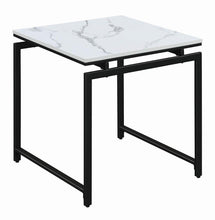Load image into Gallery viewer, 3-piece Occasional Set White And Dark Gunmetal