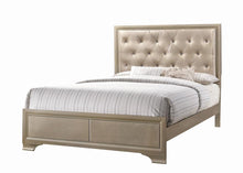 Load image into Gallery viewer, Champagne Gold - Beaumont Upholstered Queen Bed Champagne