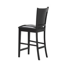 Load image into Gallery viewer, Jaden Collection - Black - Jaden Upholstered Counter Height Stools Black And Espresso (Set of 2)