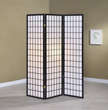 Load image into Gallery viewer, White - 3-panel Folding Screen Black And White