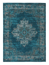 Load image into Gallery viewer, Moore - Blue/Brown/Gray - Large Rug