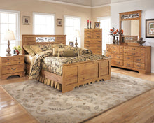 Load image into Gallery viewer, Bittersweet - Light Brown - 7 Pc. - Dresser, Mirror, Queen Panel Bed, 2 Nightstands