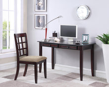 Load image into Gallery viewer, Newton Collection - Tan - Newton 2-piece Writing Desk Set Dark Amber And Tan