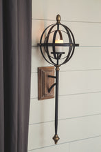Load image into Gallery viewer, Dina - Black/Gold Finish - Wall Sconce