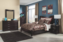 Load image into Gallery viewer, Zanbury - Merlot - 4 Pc. - Dresser, Mirror, Queen Panel Bed