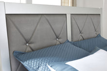 Load image into Gallery viewer, Olivet - Silver - 4 Pc. - Dresser, Mirror, Queen Panel Bed