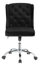 Load image into Gallery viewer, Home Office : Chairs - Black - Upholstered Tufted Office Chair Black And Chrome