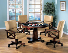 Load image into Gallery viewer, Marietta Game Table - Marietta Round Wooden Game Table Tobacco