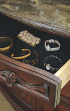 Load image into Gallery viewer, North Shore - Dark Brown - 8 Pc. - Dresser, Mirror, King Poster Bed with Canopy, Nightstand