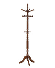 Load image into Gallery viewer, Coat Rack With 11 Hooks Dark Honey