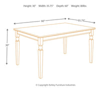 Load image into Gallery viewer, Owingsville - Black/Brown - Rectangular Dining Room Table