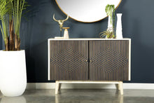 Load image into Gallery viewer, 2-door Accent Cabinet White Washed And Black