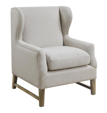 Load image into Gallery viewer, Accents : Chairs - Beige - Wing Back Accent Chair Cream