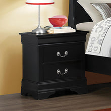 Load image into Gallery viewer, Louis Philippe Collection - Louis Philippe Black Two-drawer Nightstand