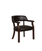 Load image into Gallery viewer, Home Office : Chairs - Brown - Upholstered Office Chair With Nailhead Trim Brown