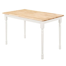 Load image into Gallery viewer, Dinettes: Wood - Rectangle Dining Table Natural Brown And White