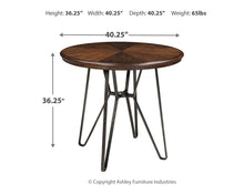 Load image into Gallery viewer, Centiar - Two-tone Brown - Round DRM Counter Table