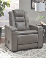 Load image into Gallery viewer, Boerna - Gray - PWR Recliner/ADJ Headrest