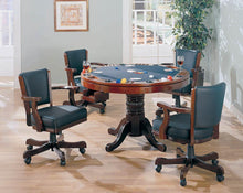 Load image into Gallery viewer, Mitchell Game Table - Black - Mitchell Upholstered Game Chair Chestnut And Black